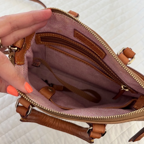 Dooney & Bourke Dillen camel crossbody satchel - Picture 9 of 9